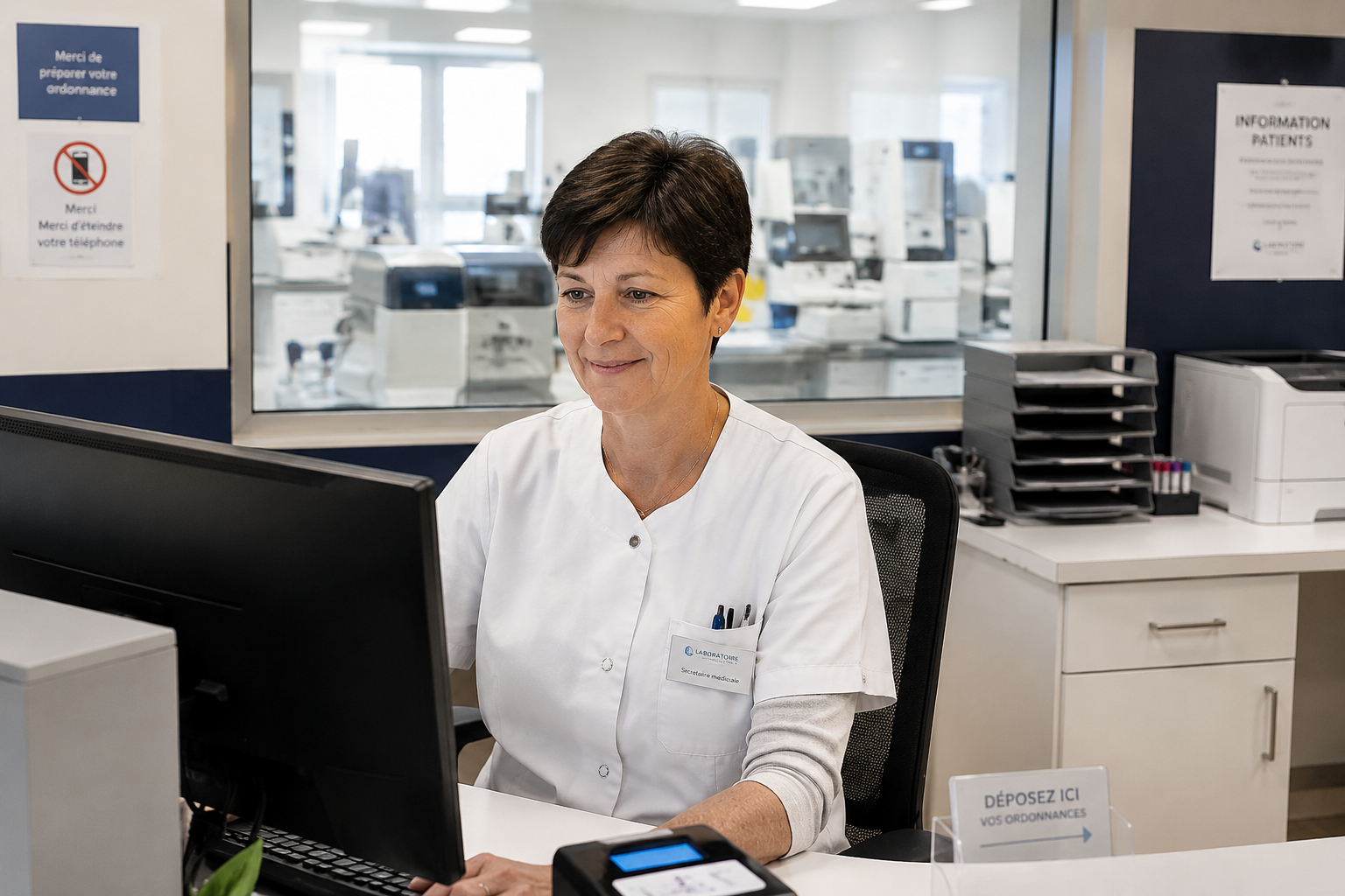 Secrétaire médicale en mission